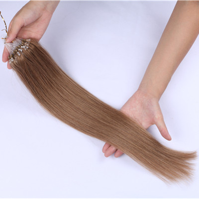 Loop ring Hair High Quality Brazilian Human remy  Double Drawn 10a Grade Micro Loop Ring Hair Extension HN229